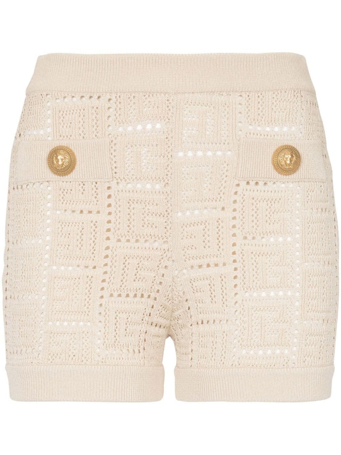 Balmain сетчатые шорты с монограммой, нейтральный цвет
Balmain сетчатые шорты с монограммой, нейтральный цвет