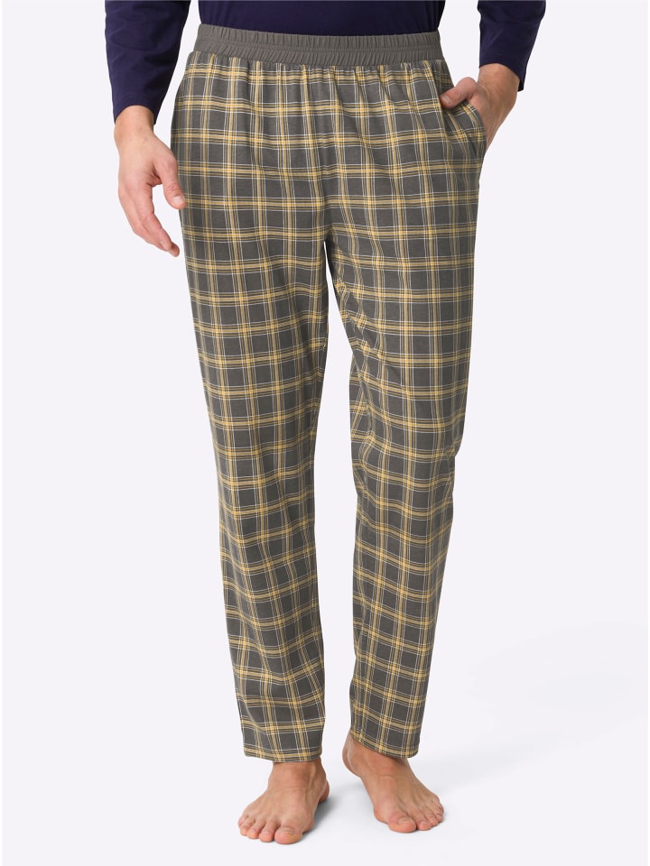 Пижамные брюки в антрацитовую клетку Sieh an!
Пижамные брюки в антрацитовую клетку Sieh an!