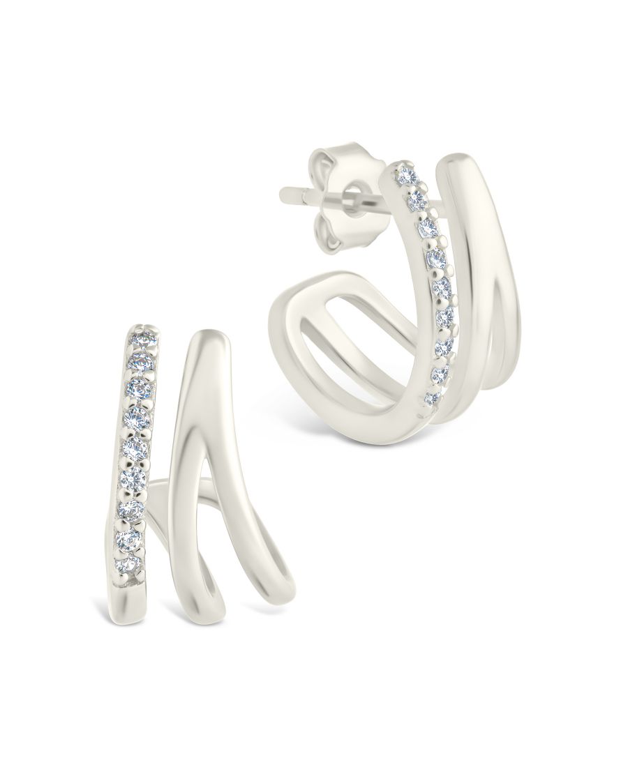 Серьги-гвоздики Harlowe из стерлингового серебра с застежкой-крабиком Sterling Forever, Silver
Серьги-гвоздики Harlowe из стерлингового серебра с застежкой-крабиком Sterling Forever, Silver