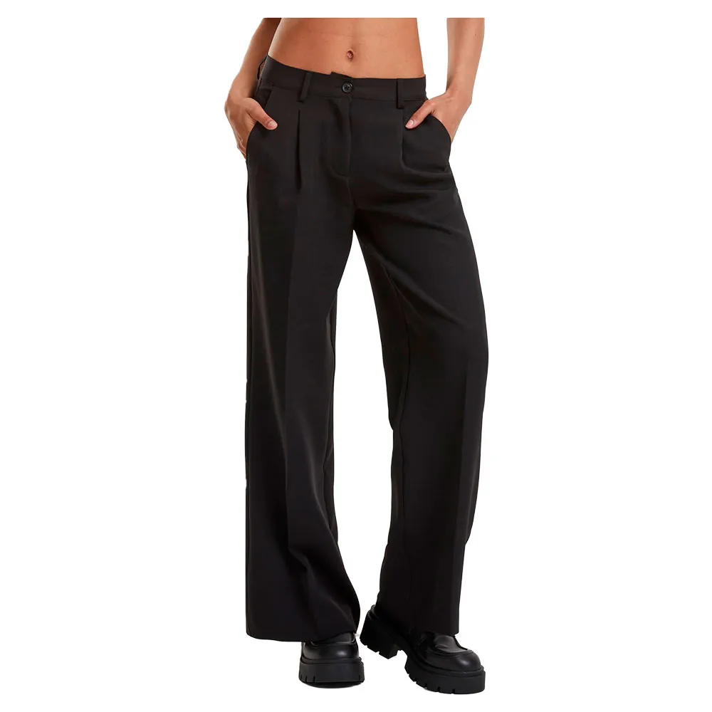 Брюки Urban Classics Wide Leg, черный 
Брюки Urban Classics Wide Leg, черный