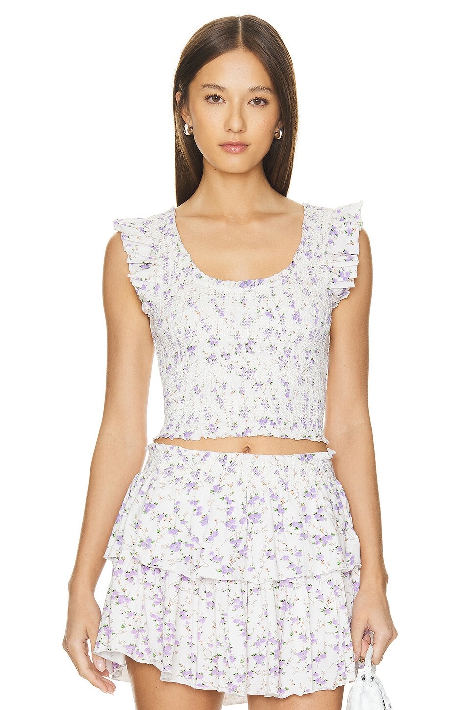 Дови топ Loveshackfancy, лавнадовый
Дови топ Loveshackfancy, лавнадовый