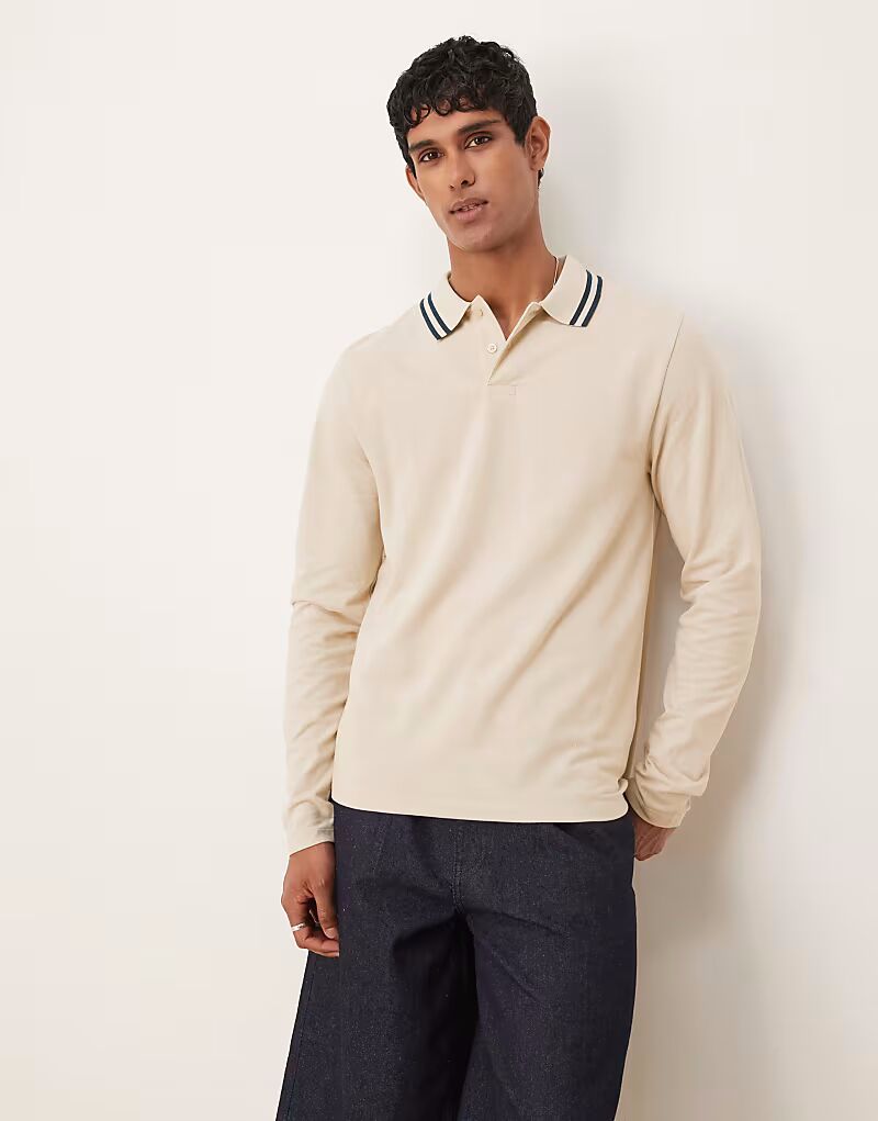 Поло Essentials с длинными рукавами и темно-синей отделкой из пике цвета песочного цвета Asos Design, Бежевый, Поло Essentials с длинными рукавами и темно-синей отделкой из пике цвета песочного цвета Asos Design
Поло Essentials с длинными рукавами и темно-синей отделкой из пике цвета песочного цвета Asos Design, Бежевый, Поло Essentials с длинными рукавами и темно-синей отделкой из пике цвета песочного цвета Asos Design