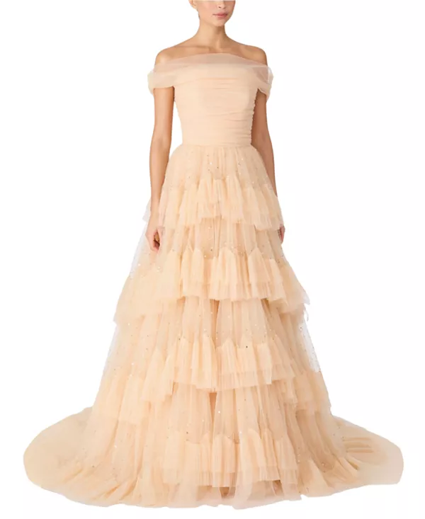 Платье макси Queenie Jenny Packham, бежевый
Платье макси Queenie Jenny Packham, бежевый