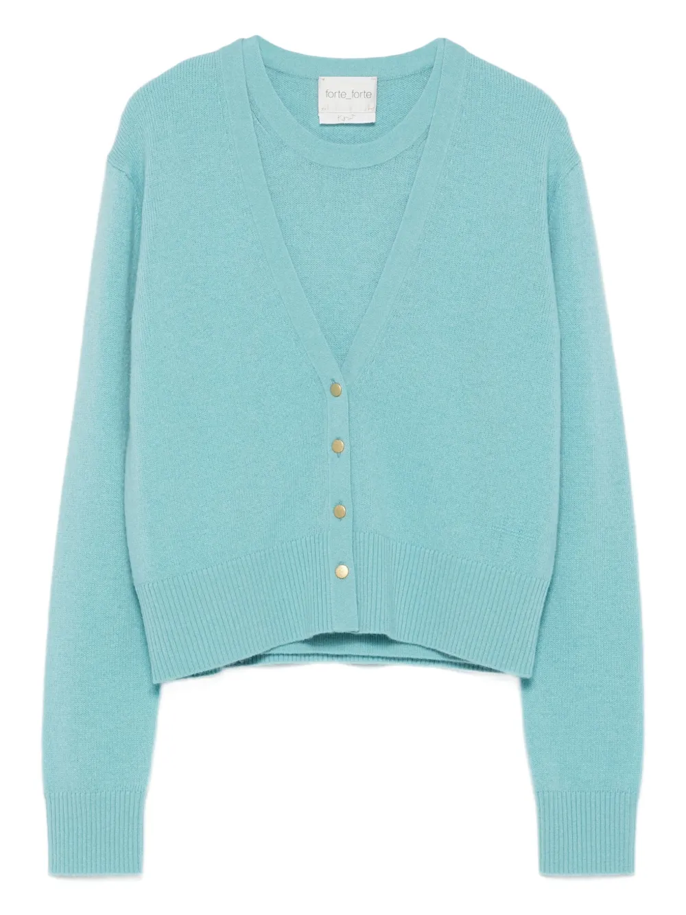 Кардиган с V-образным вырезом Forte Forte, синий
Кардиган с V-образным вырезом Forte Forte, синий