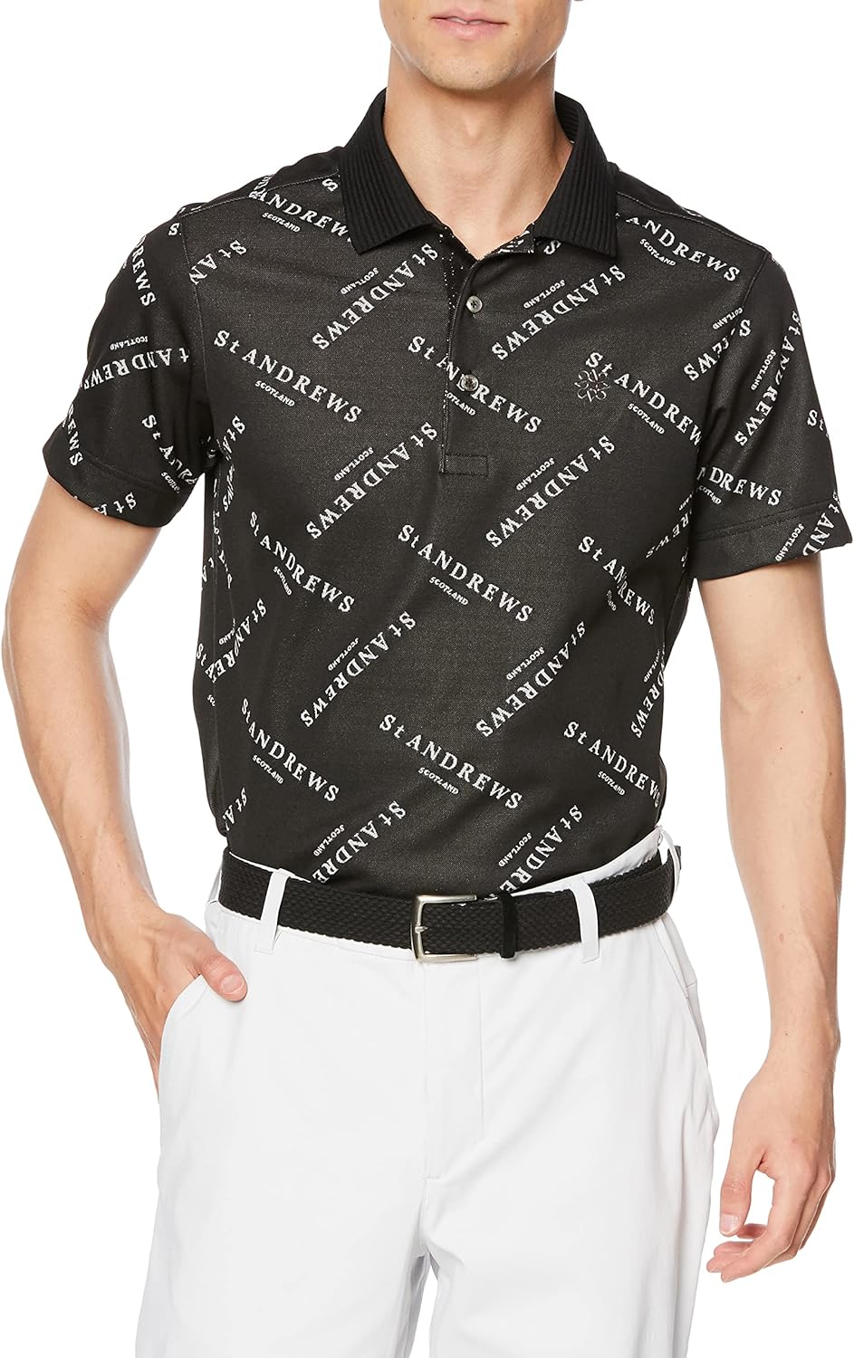 Мужская поло-рубашка с коротким рукавом St. Andrews (логотип Crossing) / для гольфа / 042-3160307, черный
Мужская поло-рубашка с коротким рукавом St. Andrews (логотип Crossing) / для гольфа / 042-3160307, черный