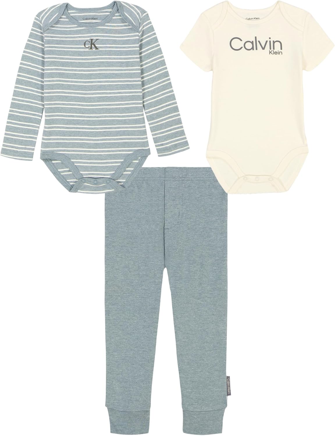 Комплект из двух боди и брюк Calvin Klein для мальчиков, Lead/Antique White
Комплект из двух боди и брюк Calvin Klein для мальчиков, Lead/Antique White