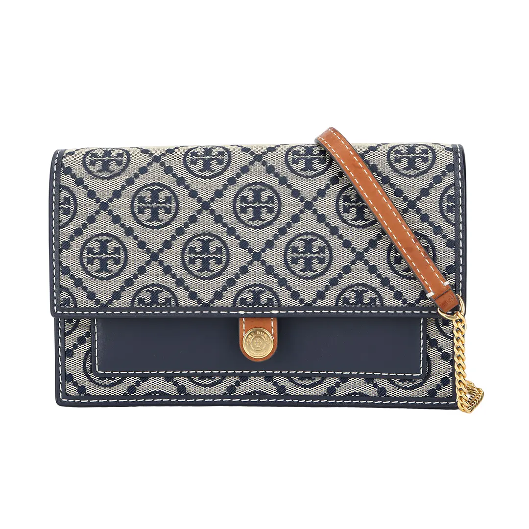TORY BURCH Кожаная сумка кроссбоди с монограммой 
TORY BURCH Кожаная сумка кроссбоди с монограммой