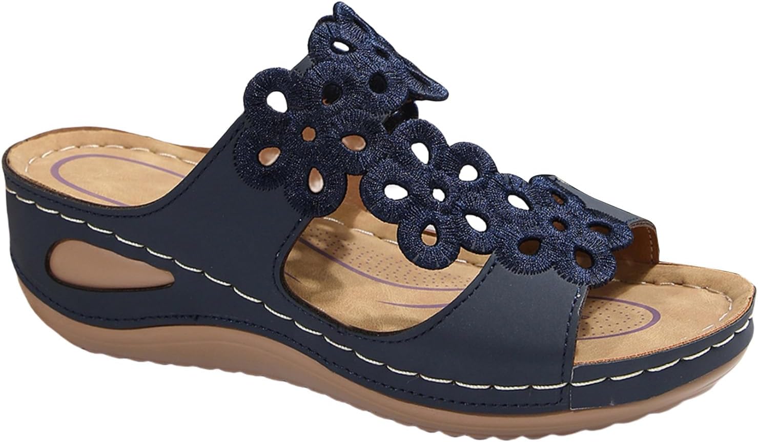 Женские босоножки на танкетке, стильные повседневные шлепанцы, с вырезами, на платформе, удобные для ходьбы, легкие с ортопедической подошвой из памяти формы, летние босоножки для отпуска Generic, темно-синий
Женские босоножки на танкетке, стильные повседневные шлепанцы, с вырезами, на платформе, удобные для ходьбы, легкие с ортопедической подошвой из памяти формы, летние босоножки для отпуска Generic, темно-синий