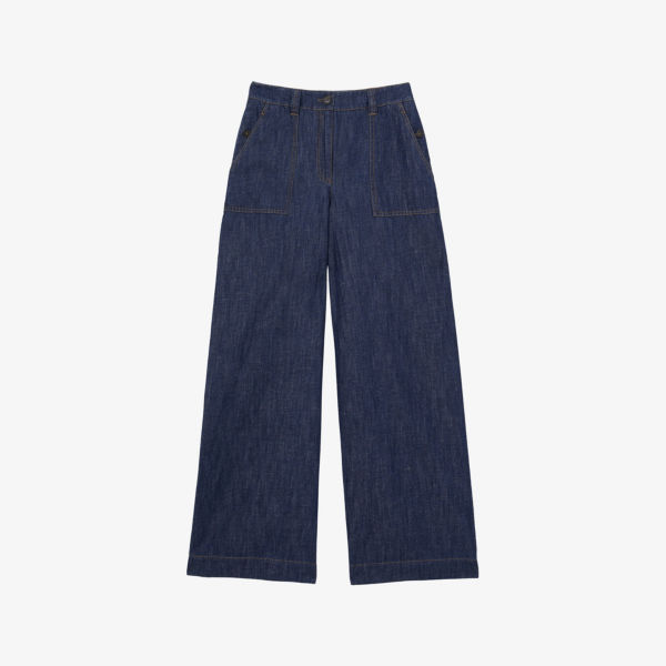 Брюки Reiss Ashby из денима с добавлением льна, индиго
Брюки Reiss Ashby из денима с добавлением льна, индиго