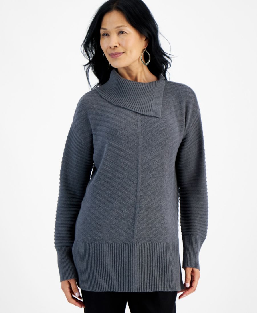 Женская туника с воротником-конвертом, размер PP-4X Style & Co, Charcoal Heather
Женская туника с воротником-конвертом, размер PP-4X Style & Co, Charcoal Heather