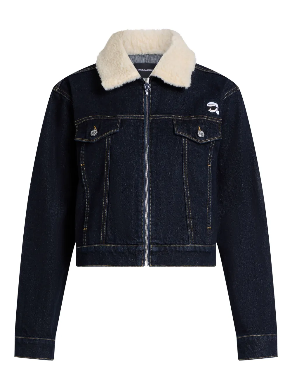 Джинсовая куртка с вышитым логотипом Karl Lagerfeld, синий
Джинсовая куртка с вышитым логотипом Karl Lagerfeld, синий
