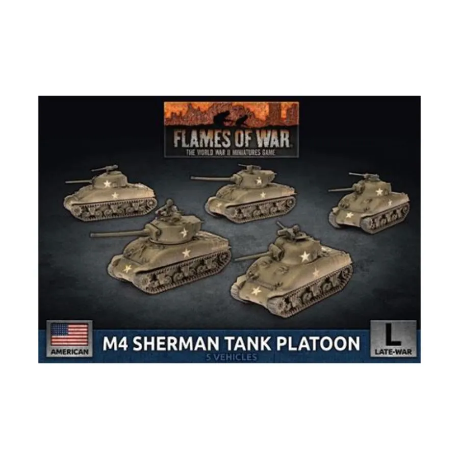 Танковый взвод М4 Шерман, Flames of War - WWII - United States - Tanks (4th Edition)
Танковый взвод М4 Шерман, Flames of War - WWII - United States - Tanks (4th Edition)