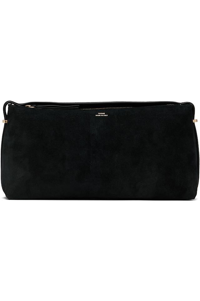 Клатч из замши с поясом Toteme, черный
Клатч из замши с поясом Toteme, черный