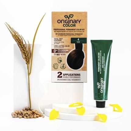 Профессиональный перманентный набор для окрашивания волос Color 4-0 Medium Brown Originary Color
Профессиональный перманентный набор для окрашивания волос Color 4-0 Medium Brown Originary Color