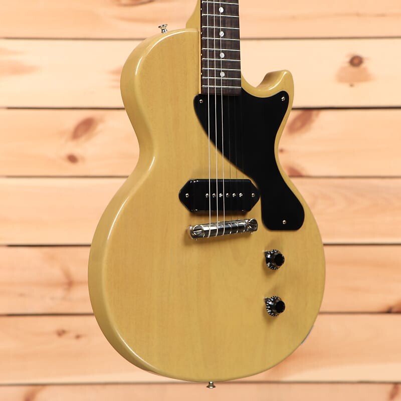 Электрогитара Gibson Custom Shop '57 Les Paul Junior Reissue - TV Yellow VOS - 731793 - PLEK'd
Электрогитара Gibson Custom Shop '57 Les Paul Junior Reissue - TV Yellow VOS - 731793 - PLEK'd