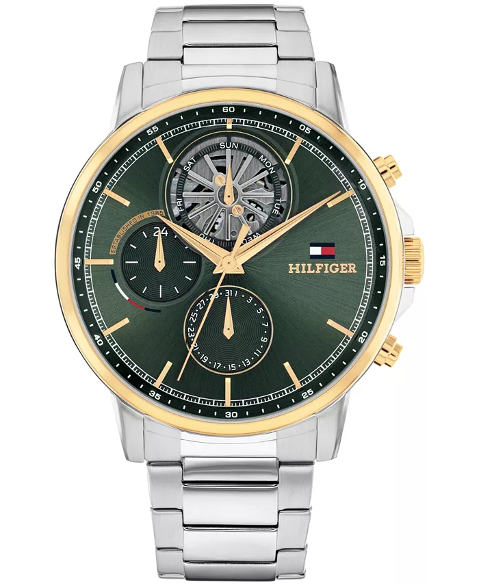 Мужские многофункциональные часы с браслетом из нержавеющей стали серебристого тона, 44мм Tommy Hilfiger
Мужские многофункциональные часы с браслетом из нержавеющей стали серебристого тона, 44мм Tommy Hilfiger