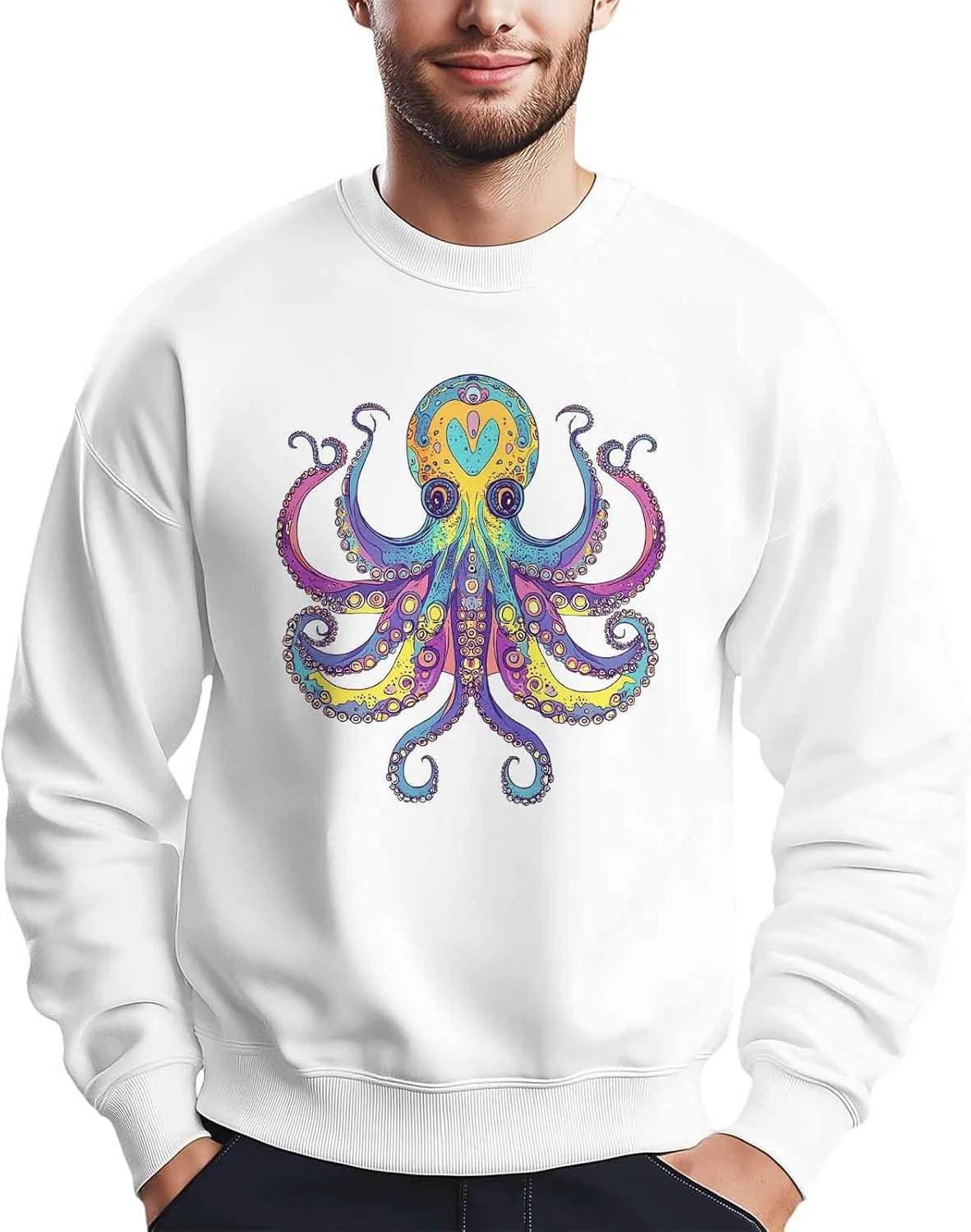 Мужской свитшот с осьминогом в стиле бохо, лонгслив Winvebermior
Мужской свитшот с осьминогом в стиле бохо, лонгслив Winvebermior