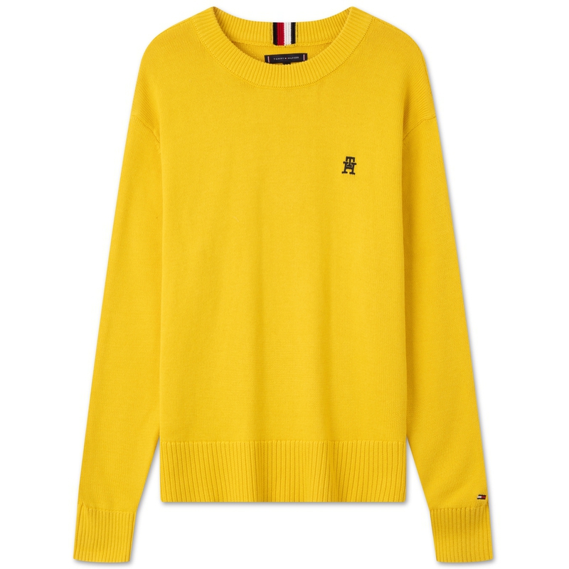 Джемпер с вышитым монограммой Tommy Hilfiger, желтый
Джемпер с вышитым монограммой Tommy Hilfiger, желтый