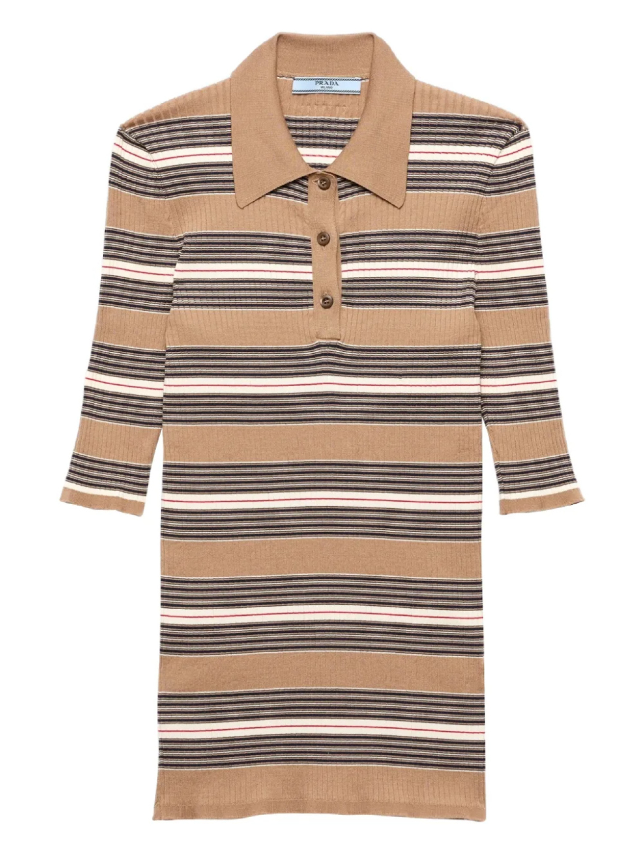 Prada рубашка поло в рубчик, нейтральный
Prada рубашка поло в рубчик, нейтральный