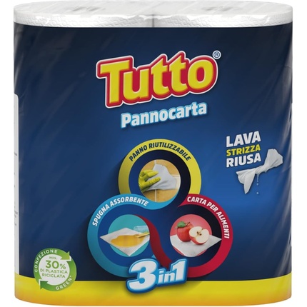 Pannocarta 3In1 - Упаковка из 2 шт Tutto
Pannocarta 3In1 - Упаковка из 2 шт Tutto