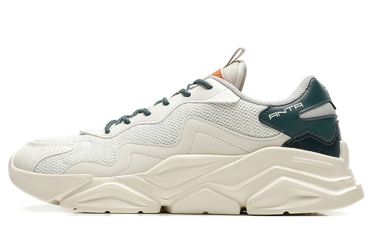 Коллекция Life Стильная обувь Мужская низкая Светло-бежевая / Темно-зеленая моховая Anta, Зеленый, Коллекция Life Стильная обувь Мужская низкая Светло-бежевая / Темно-зеленая моховая Anta