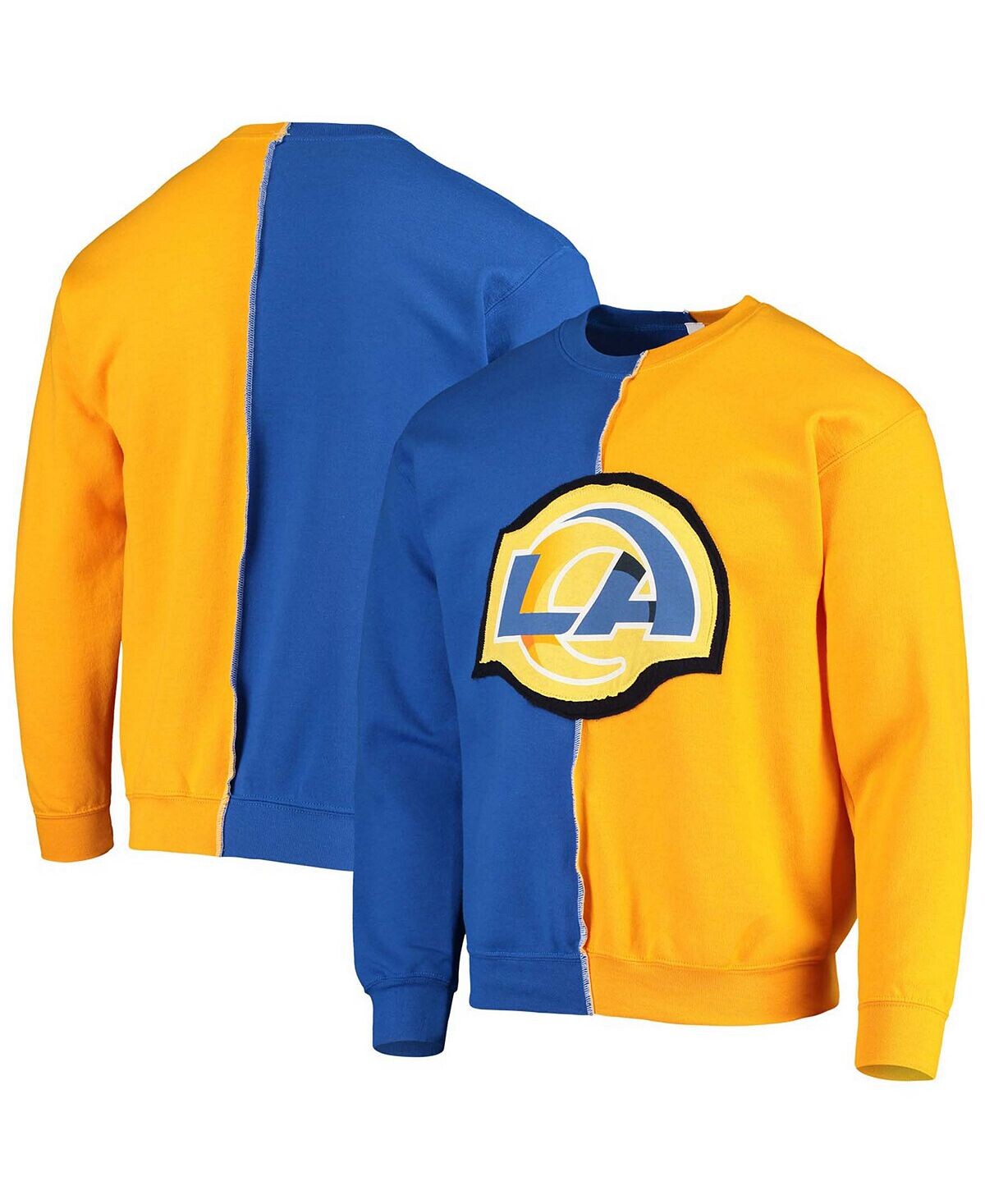 Мужской королевский золотистый пуловер Los Angeles Rams с разрезом по центру Refried Apparel
Мужской королевский золотистый пуловер Los Angeles Rams с разрезом по центру Refried Apparel