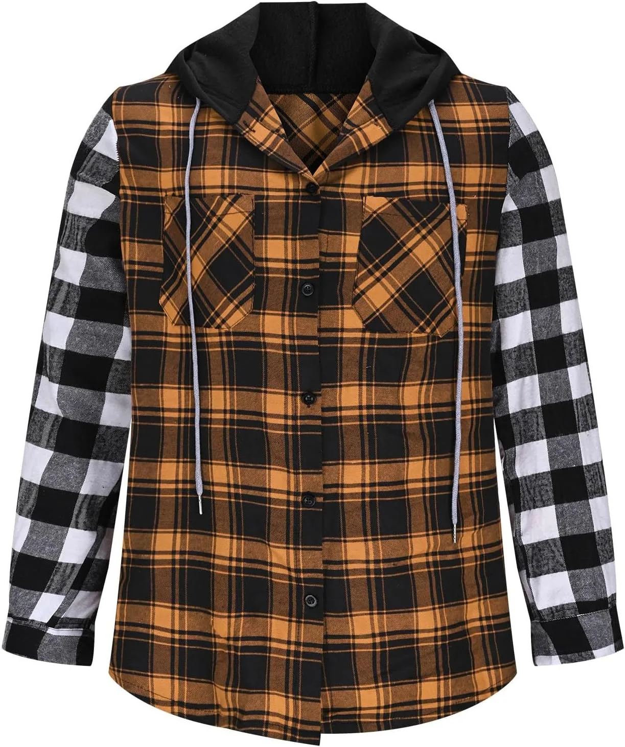 Мужская фланелевая толстовка с капюшоном на пуговицах Cambkatl
Мужская фланелевая толстовка с капюшоном на пуговицах Cambkatl