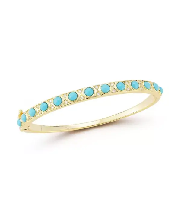 Браслет из стерлингового серебра с покрытием из 14-каратного золота и бирюзовым оттенком Rachel Zoe, gold
Браслет из стерлингового серебра с покрытием из 14-каратного золота и бирюзовым оттенком Rachel Zoe, gold