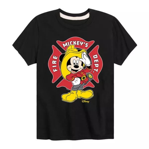 Футболка для мальчиков 8-20 с принтом значка пожарной службы и Микки Маусом Disney, черный
Футболка для мальчиков 8-20 с принтом значка пожарной службы и Микки Маусом Disney, черный