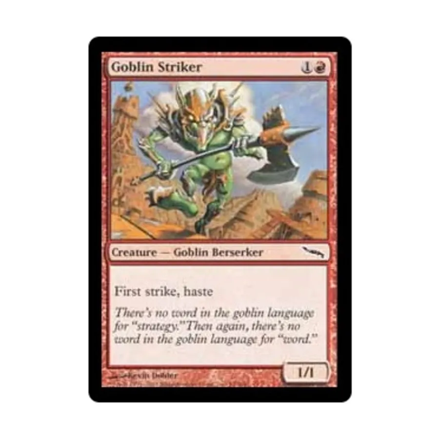 CCG Гоблин-нападающий (C) (Рольга), MTG - Mirrodin
CCG Гоблин-нападающий (C) (Рольга), MTG - Mirrodin