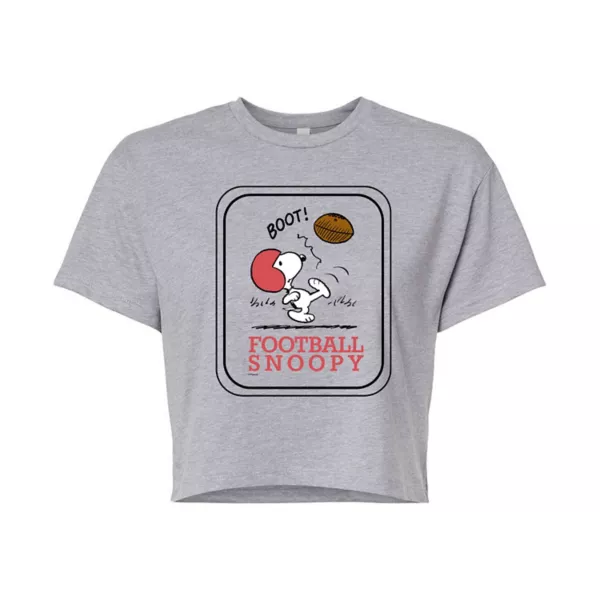 Укороченная футболка с изображением Снупи в стиле «Арахис» от Juniors Licensed Character, серый
Укороченная футболка с изображением Снупи в стиле «Арахис» от Juniors Licensed Character, серый