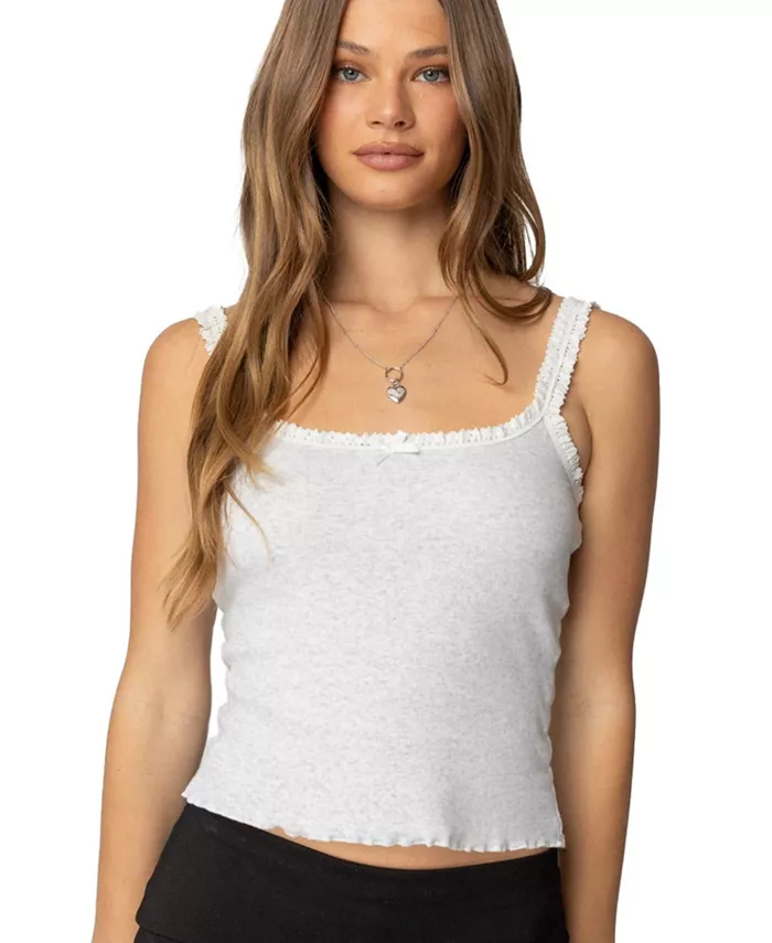 Женская майка Teagan в рубчик Edikted, серый
Женская майка Teagan в рубчик Edikted, серый