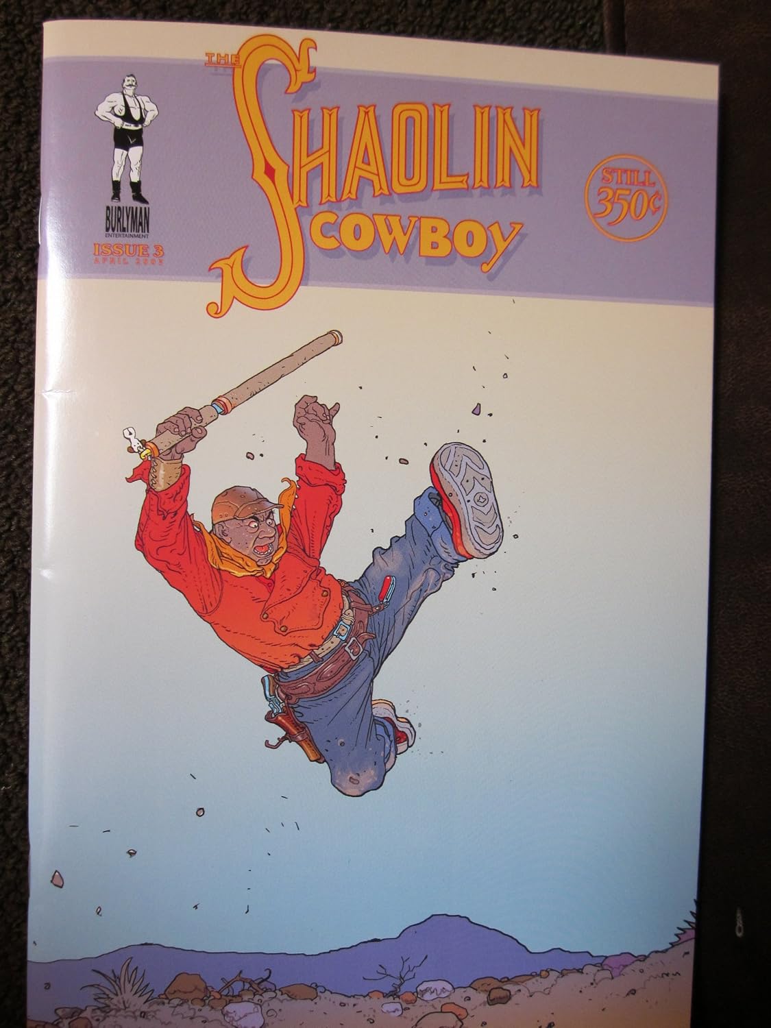 Shaolin Cowboy #3 - Moebius "Variant" Cover (Burlyman Entertainment)
Shaolin Cowboy #3 - Moebius "Variant" Cover (Burlyman Entertainment)