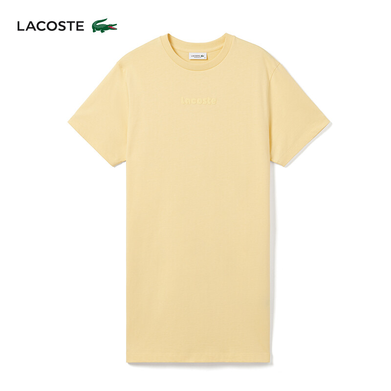 Платье-футболка Lacoste с круглым вырезом, светло - желтый
Платье-футболка Lacoste с круглым вырезом, светло - желтый