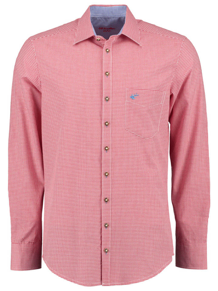 Традиционная рубашка вакоду средне-красного цвета OS-Trachten
Традиционная рубашка вакоду средне-красного цвета OS-Trachten