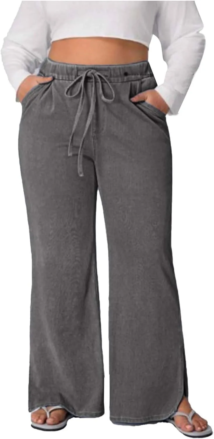 Женские джинсы Plus Size Wide Leg с эластичным поясом
Женские джинсы Plus Size Wide Leg с эластичным поясом