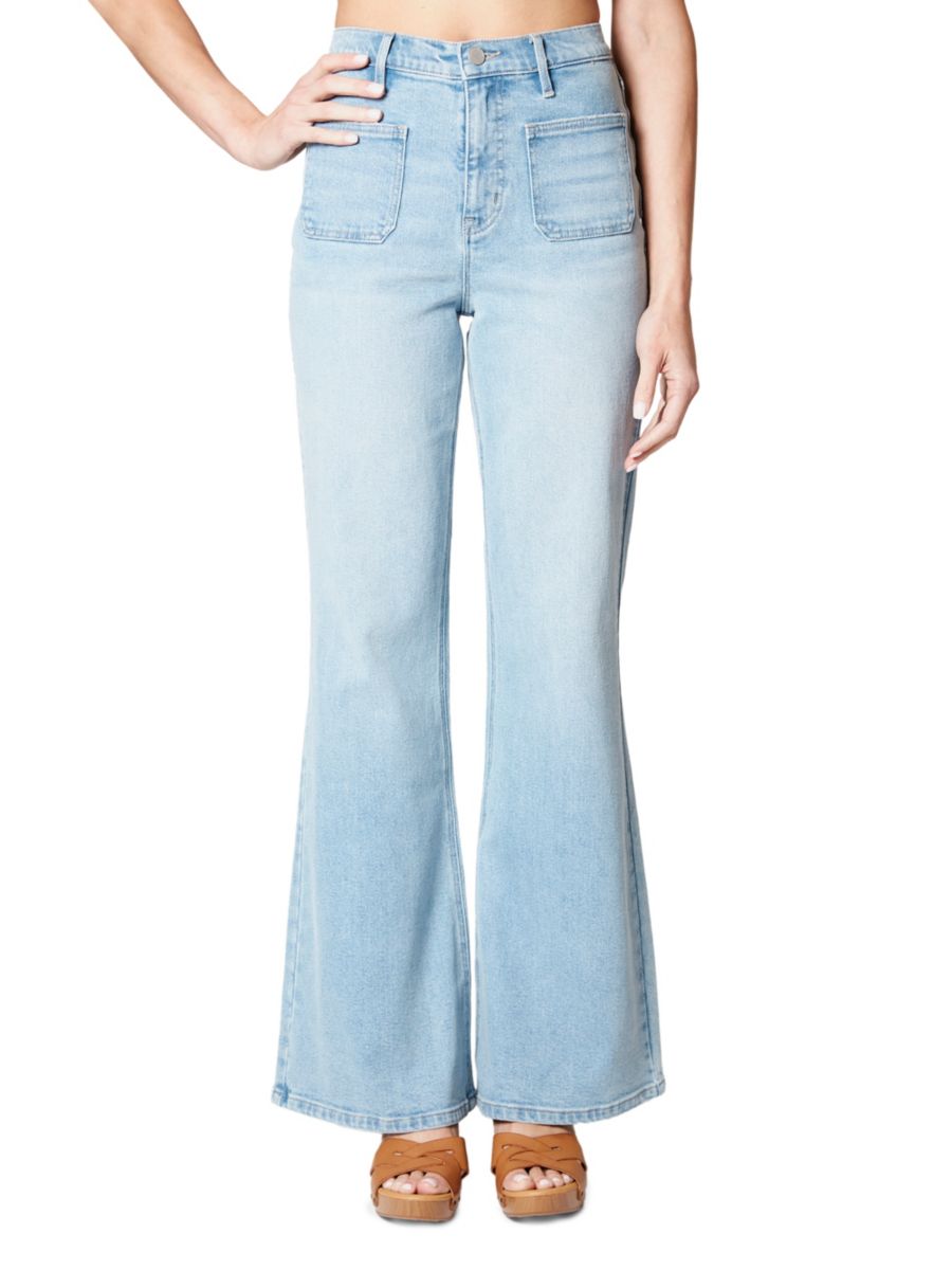 Выцветшие джинсы-клеш с высокой талией Nicole Miller, светло-синий
Выцветшие джинсы-клеш с высокой талией Nicole Miller, светло-синий
