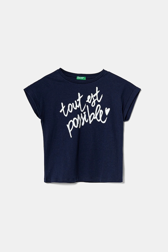 Детская хлопковая футболка United Colors Of Benetton, темно-синий
Детская хлопковая футболка United Colors Of Benetton, темно-синий