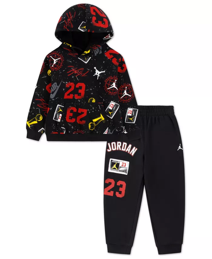 Мальчики 4-7 лет комплект из 2 предметов худи с принтом и брюк-джоггеров с эластичным поясом Jordan, черный
Мальчики 4-7 лет комплект из 2 предметов худи с принтом и брюк-джоггеров с эластичным поясом Jordan, черный