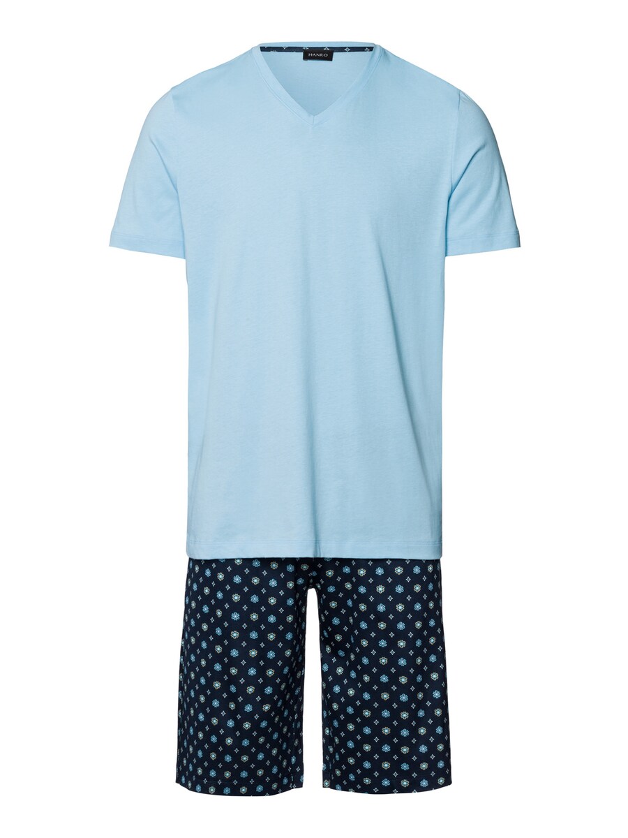 Короткая пижама Hanro Night & Day, цвет Light blue/Dark blue
Короткая пижама Hanro Night & Day, цвет Light blue/Dark blue