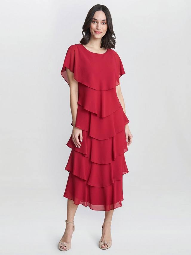 Миди-платье tessa с многоуровневой отделкой на плечах Gina Bacconi, красный
Миди-платье tessa с многоуровневой отделкой на плечах Gina Bacconi, красный