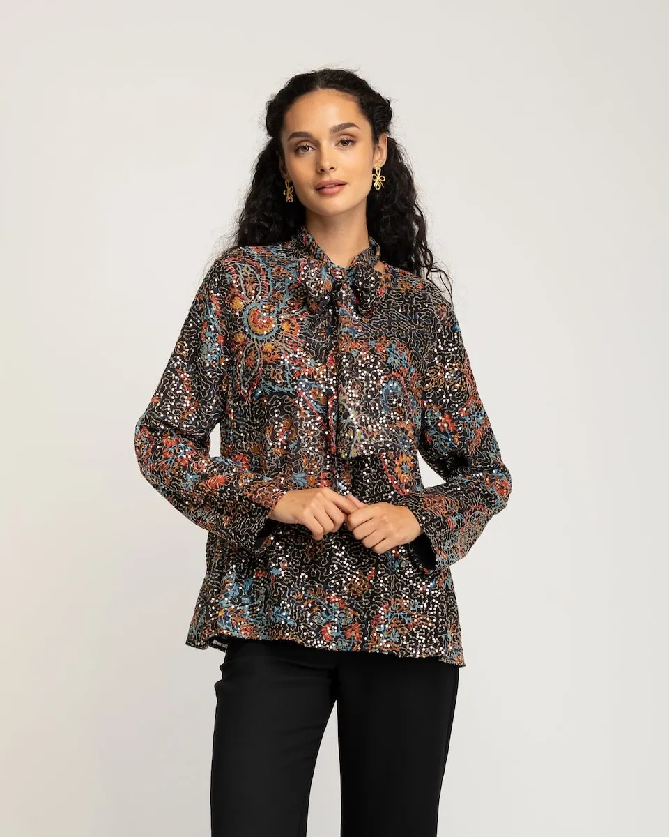 Блузка женская с длинным рукавом и бантом Niza, мультиколор
Блузка женская с длинным рукавом и бантом Niza, мультиколор