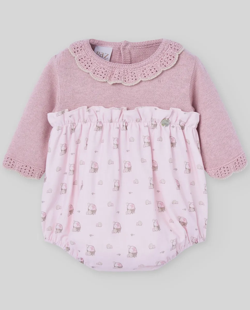 Пасхальный детский полукомбинезон из хлопка и кашемира Paz Rodríguez, светло-розовый
Пасхальный детский полукомбинезон из хлопка и кашемира Paz Rodríguez, светло-розовый