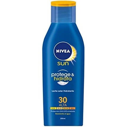 Увлажняющее защитное молочко от солнца SPF 30 200мл, Nivea
Увлажняющее защитное молочко от солнца SPF 30 200мл, Nivea