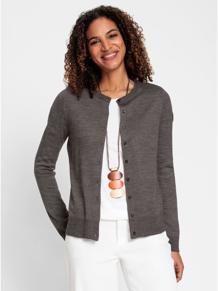 Кардиган цвета антрацитовый меланж WITT WEIDEN
Кардиган цвета антрацитовый меланж WITT WEIDEN