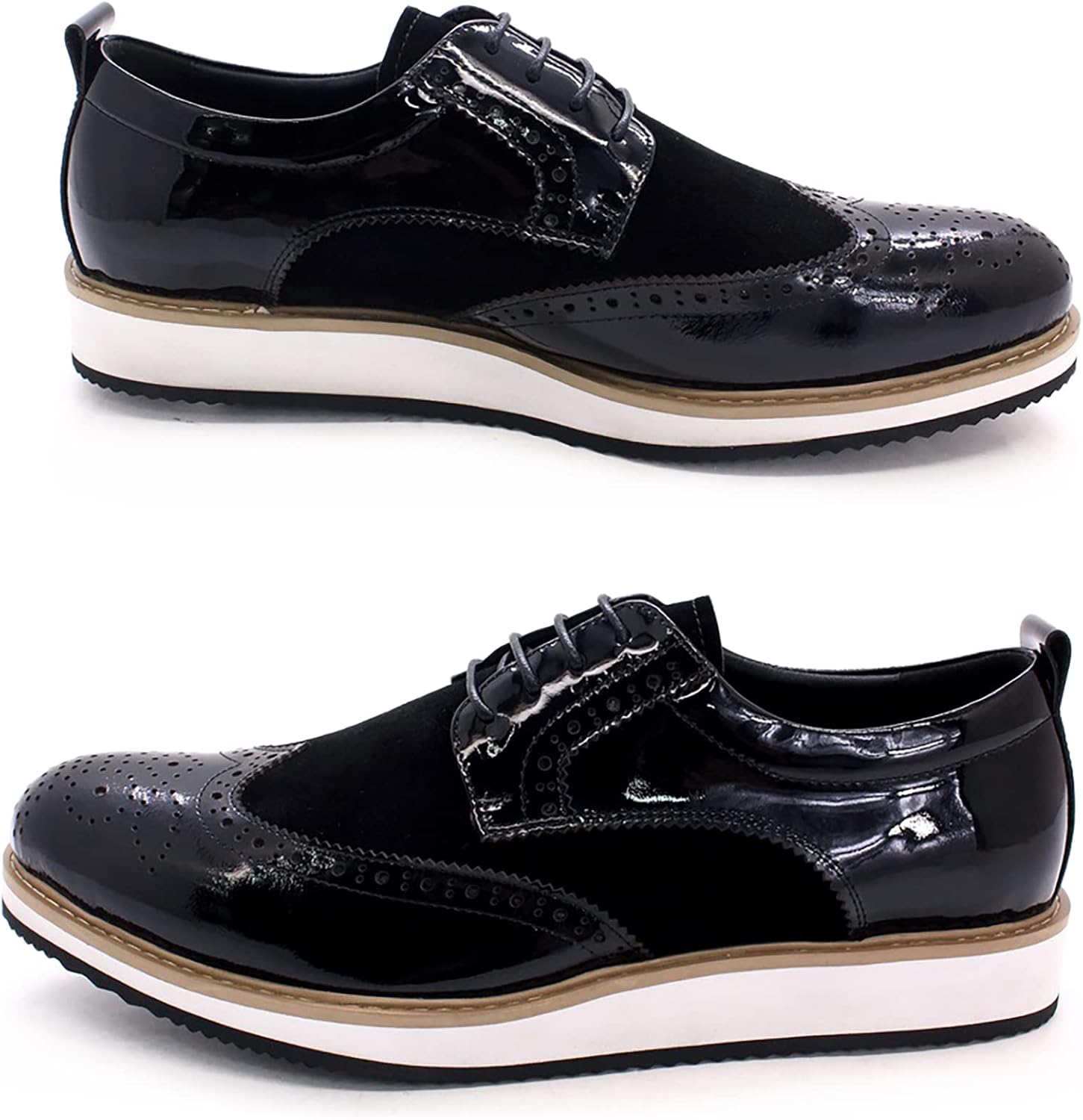 Мужские броги формальные оксфорды для повседневного и делового стиля, с крыльями, из натуральной кожи, на шнуровке, удобные и дышащие дерби, черные, размер 46 Generic
Мужские броги формальные оксфорды для повседневного и делового стиля, с крыльями, из натуральной кожи, на шнуровке, удобные и дышащие дерби, черные, размер 46 Generic