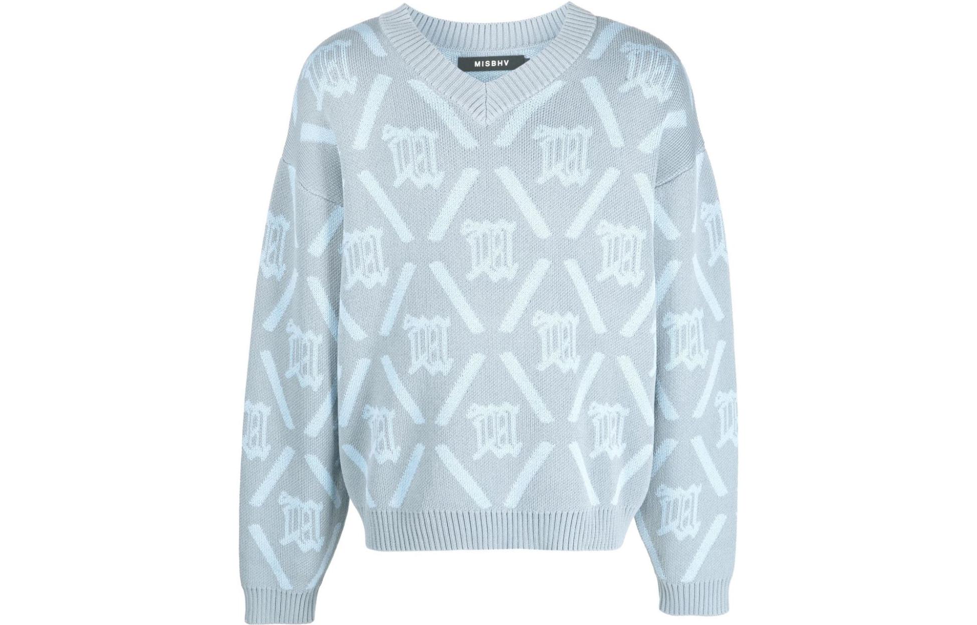 Джемпер с V-образным вырезом и интарсией Misbhv, розовый
Джемпер с V-образным вырезом и интарсией Misbhv, розовый