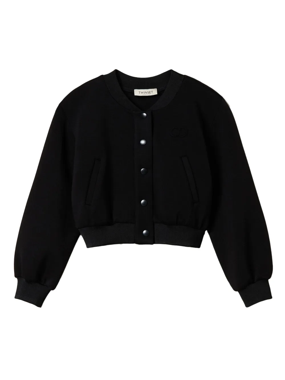 Бомбер из ткани скуба TWINSET Kids, черный
Бомбер из ткани скуба TWINSET Kids, черный