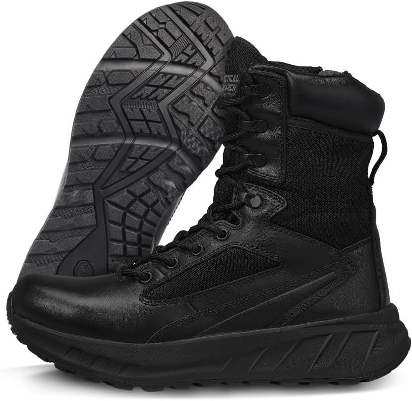 Тактические ботинки для мужчин Belleville MAXX 6Z и 8Z - Удобные ботинки - Противоскользящая обувь для полиции - Тактические ботинки с боковой молнией - Амортизирующая подошва - Водонепроницаемые с боковой молнией, черный
Тактические ботинки для мужчин Belleville MAXX 6Z и 8Z - Удобные ботинки - Противоскользящая обувь для полиции - Тактические ботинки с боковой молнией - Амортизирующая подошва - Водонепроницаемые с боковой молнией, черный