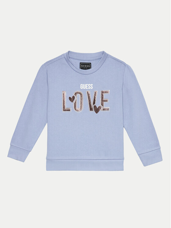 Толстовка обычного кроя Guess, голубой 
Толстовка обычного кроя Guess, голубой